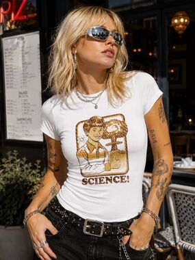 NEW CHASE NEW DESIGN Vintage Retro Science Nuclear Atomic Bomb Funny T-Shirt M
